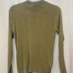 Joseph A. Ribbed Knit Golden Sweater